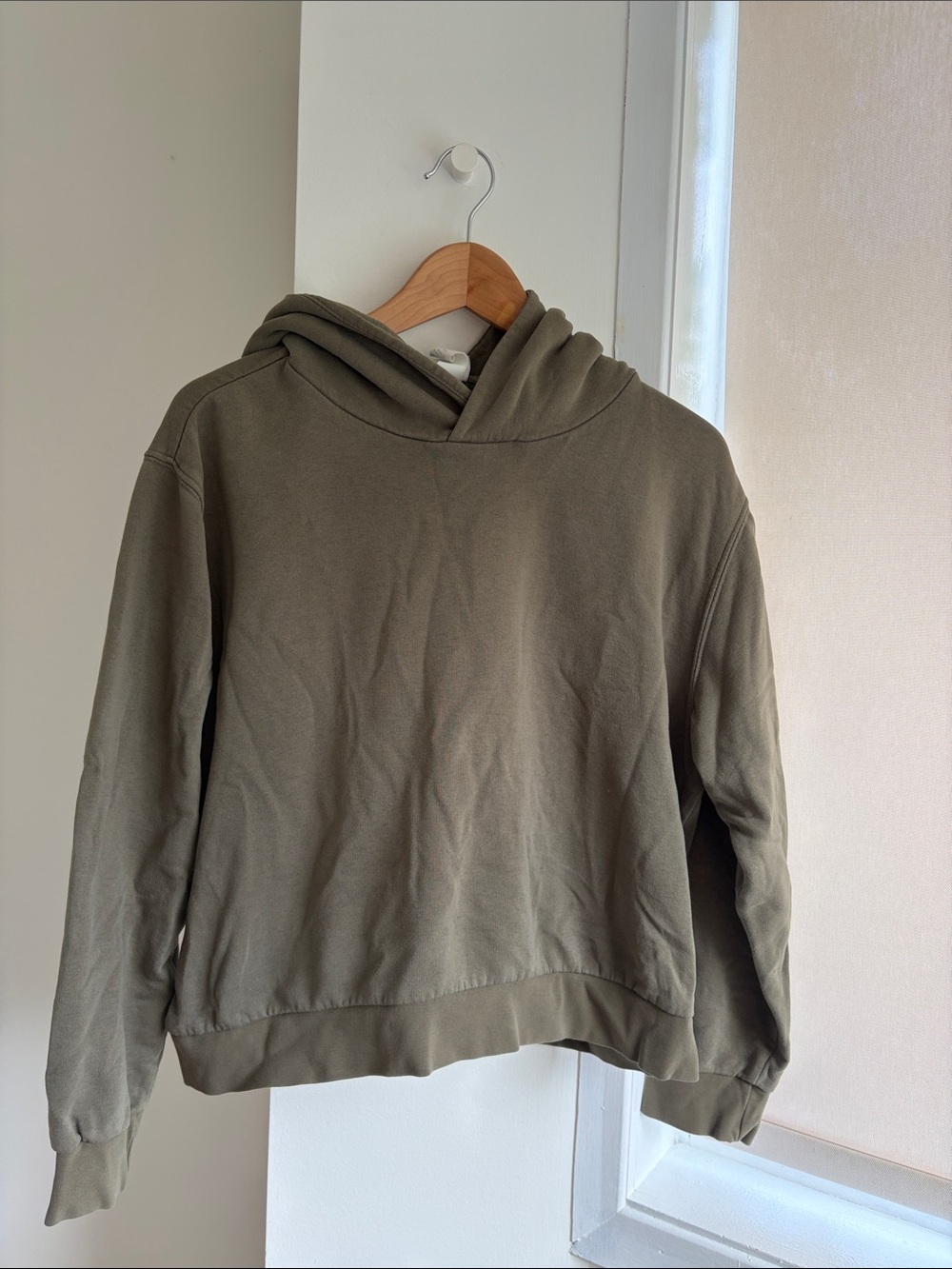 H&M Olive Green Crewneck Hoodie